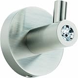Alno Inc. CRYSTAL ROBE HOOK (ALNC8380-SN) - Satin Nickel