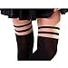 HDE Women's Cute Tattoo Print Stockings Novelty Design Sheer Tights Pantyhose