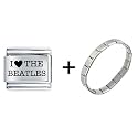 I Love The Beatles Italian Charm Bracelet