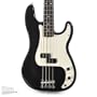 Fender Standard Precision Bass Guitar, Rosewood Fretboard, Black, 3-Ply Parchment Pickguard (0146100306)