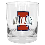 Illinois Fighting Illini NCAA Double Rocks Glass