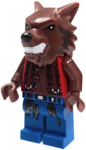 LEGO Monster Fighters LOOSE Complete Werewolf in Tattered Red Shirt &amp; Blue Pants by Monster Fighters