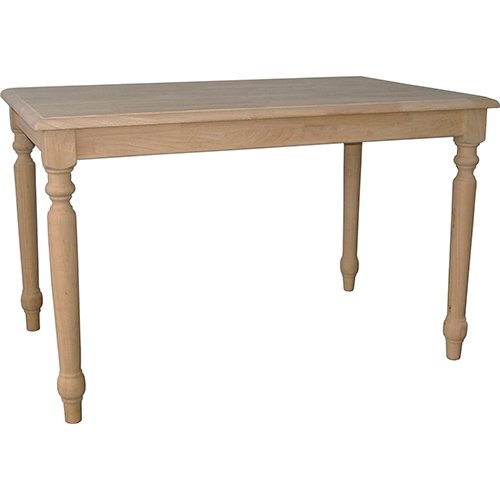 International Concepts T-3048T Farmhouse Dining Table with Turned Legs