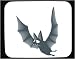 Decorated Mouse Pad with bat, fear, flight, afraid, rodent, cartoons, stopping, carto...