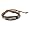 SilberDream Lederarmband schwarz mit braunen Kordeln Surferarmband Leder Armband Echtleder LA1237S