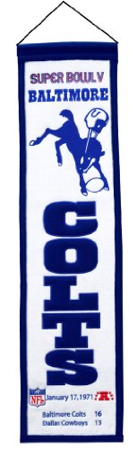 Winning Streak Sports NFL Baltimore Colts Super Bowl V Banner