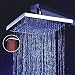 8 Inch Single Function Temperature Sensitive Rainfall LED Shower Head, Chrome