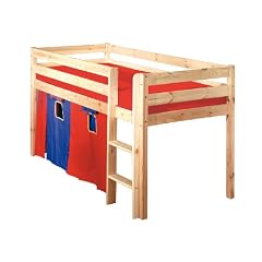 Link 30500250 Hochbett David Natur mit Stoff ohne Rost