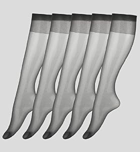 Marks And Spencer 5 Pairs Of 15 Denier Sheer Matt Knee Highs Marks And Spencer 5 Pairs Of 15 Denier Sheer Matt Knee Highs
