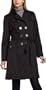 ABS by Allen Schwartz Women's Trench Coat,Black,4