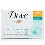Dove Cream Soap Bar Extra Sensitive 100% Fragrance Free (100g x 6)