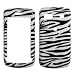 Zebra Skin Black and White Stripes Design Snap-On Cover Hard Case Cell Phone Protector for LG Xenon GR500 [Bulk Packaging]
