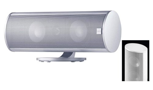 Canton CD 250 2,5-Wege Flach-Lautsprecher (70/130 Watt, 87 dB) weiß highgloss