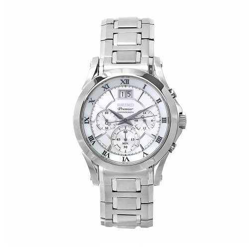 Seiko Mens SPC063P1 Stainless-Steel Dial Watch