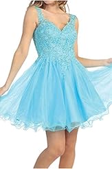 Junior Applique Lace Tulle Homecoming Dress/Party Dress 