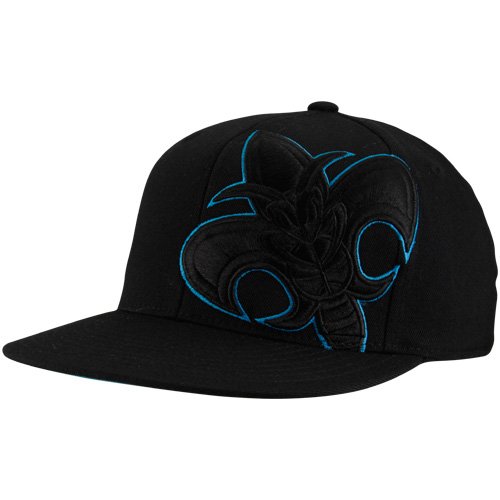 NBA Men's New Orleans Hornets Flat Brim Flex Hat - Tx86Z, Large/X-Large