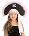 Girls Pirate Hat In Pink Child