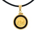 14K Onyx 2006 Tonkinese Cat Coin Pendant
