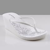 EX Soda Womens Wedge Flip Flops White Napa 417hZ7U6IaL. SL160 EX Soda Womens Wedge Flip Flops White Napa