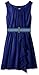 Amy Byer Girls' Big Pleat Neckline Ruffle Front Dress