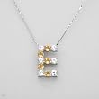 Necklace With 2.80ctw Precious Stones - Genuine Citrines and Topazes 925 Sterling silver. Total item weight 5.5g Length 16in