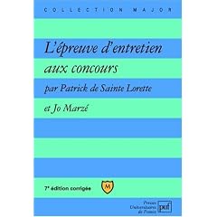 L'�preuve d'entretien aux concours