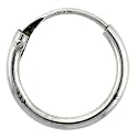 3/8" ( 10 mm ) Diameter, Sterling Silver Small Endless Hoop Earrings,
