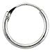 Sterling Silver Small Endless Hoop Earrings, 3/8 in. (10 mm) Diameter