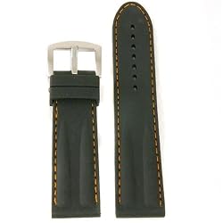 Watch Band Rubber Silicon Divers Sports Strap 24mm