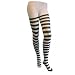 Adult Striped Tights (Black/White)