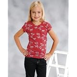Roper&reg; Running Horse Burnout Tee for Girls by Roper