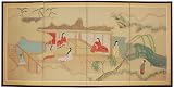 Asian Gifts & Home D�cor - Riverside Serenity Chinese Brush Art Wall Screen Painting (P)