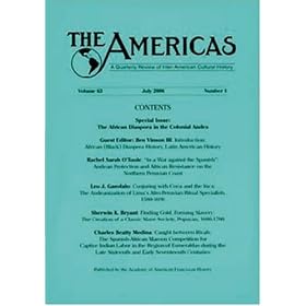 The Americas : A Quarterly Review Of Inter-American Cultural History by 