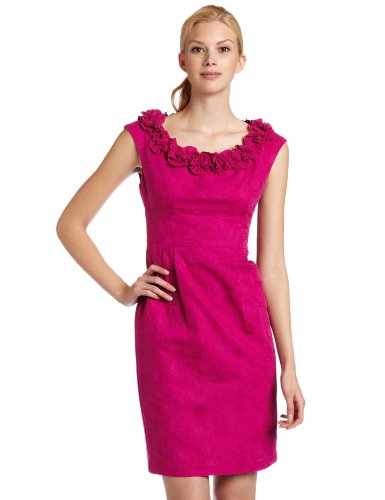 Cotton Dress London Times Womens Cap Sleeve Ruffle Sheath Dress, Cherry, 12 417hpZQqFtL Cotton Dress London Times Womens Cap Sleeve Ruffle Sheath Dress, Cherry, 12