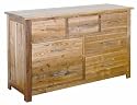 Contemporary Solid Oak 7 Drawer Chest