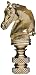American Pride Lampshade Co. FN33-AB51, Decorative Finial, Antique Brass Horse Head