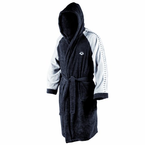 Arena Bademantel Zoemi, black/silver, XS, 50322