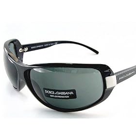 New DOLCE and GABBANA D&G DG 6019 501 73 Sunglasses 74-11-115 Grey Lens and Black Frame