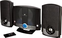 GPX HM3817DTBLK Vertical Home Music System with CD Player (Black)