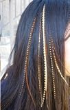 4"-6" feathers- Five Natural Dark Browns with Beige Mix Feathers for Salon Quality Hair Extension. 4"-6" feathers- Five Natural Dark Browns with Beige Mix Feathers for Salon Quality Hair Extension.