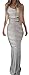Uncinba Women's Summer Sexy All-match Striped Fishtail Maxi Dress