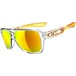 Oakley Dispatch II Men's Lifestyle Designer Sunglasses w/ Free B&F Heart Sticker - Persimmon Fade/Fire Iridium