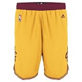 NBA Cleveland Cavaliers Gold Swingman Uniform Short, yellow and maroon Amazon.com