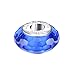 Boruo 925 Sterling Silver Czech Crystal Fascinating Facet Sapphire Glass Charms Beads Spacers September Birthstone Solid Core Charm Fit Pandora Bracelets.