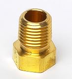 Parker 4-2-RB-B-01 Brass, Pipe Reducing Bushing, 1/4 Male NPT x 1/8 Female