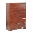 South Shore 3168035 Vintage Collection 5 Drawer Chest, Classic Cherry