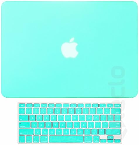 Steklo - 2in1 TEAL BLUE Rubberized Hard Case &amp; Keyboard Cover for MacBook Pro 13.3" Retina Display (Models: A1502 and A1425) - TEAL