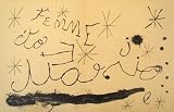 Derriere le Miroir no. 151-152 1965 pg 1819 By Joan Miro. Size: 15 x 22 Inches. Rare Art Print