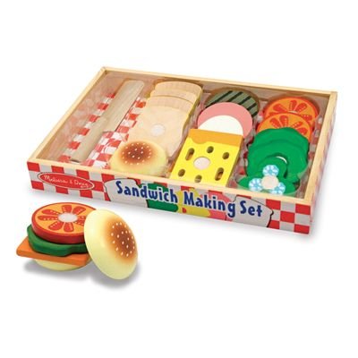 Melissa & Doug Wooden Sandwich-Making Set