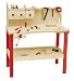 roba 97210 - Werkbank, aus Multiplex Schichtholz, 3 Schubf&auml;cher, umfangreiches Zubeh&ouml;r 85 x 73 x 41 cm